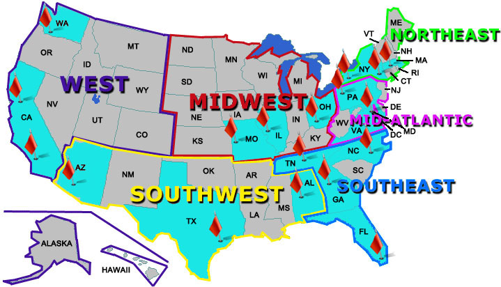 RDSL USA coverage map
