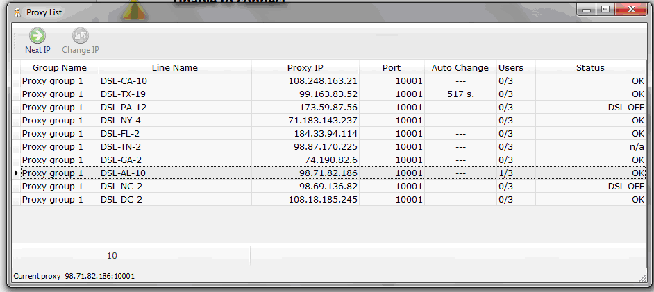 proxy list